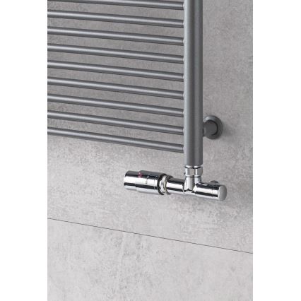 P.M.H. UNIKO-LC-EK - Válvula com cabeça termostática UNIKO, lado esquerdo, cromada brilhante