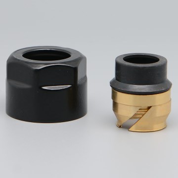 P.M.H. ZZM1524 - Conector de compressão para válvula UNIKO/TERM/DUO preto/cobre 15 mm