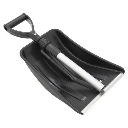 Pá telescópica de neve preta/cinzento