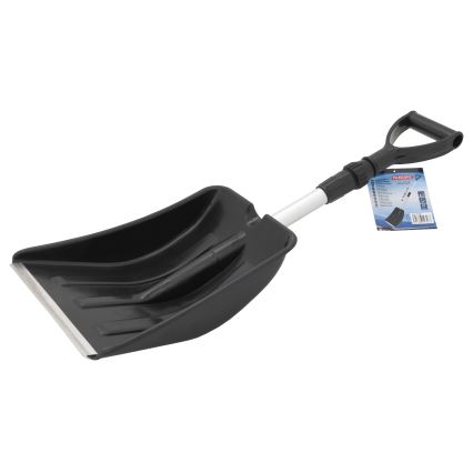 Pá telescópica de neve preta/cinzento