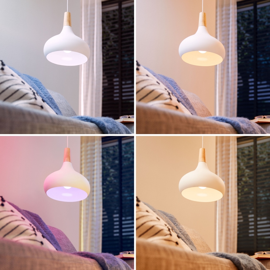 Pack de 2 lâmpadas LED RGB reguláveis Philips SMART A60 E27/8,5W/230V 2200-6500K