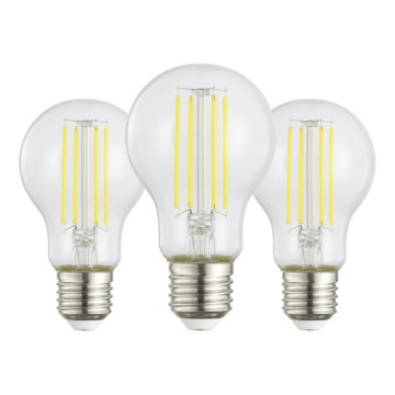 Pack 3x lâmpadas LED VINTAGE A60 E27/7,2W/230V 2700K - Eglo 110438