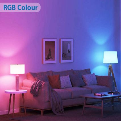 Pack 4x Lâmpadas LED RGBW Dimerizáveis Smart GU10/4,9W/230V 2700-6500K - Aigostar