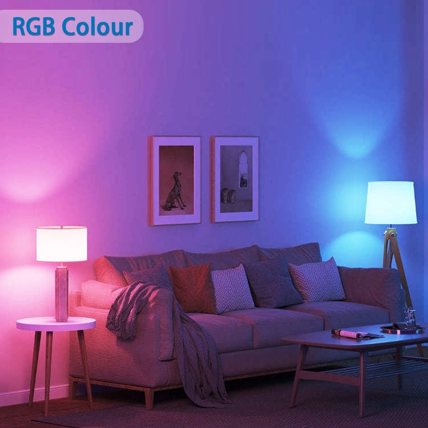 Pack 4x Lâmpadas LED RGBW Dimerizáveis Smart GU10/4,9W/230V 2700-6500K - Aigostar