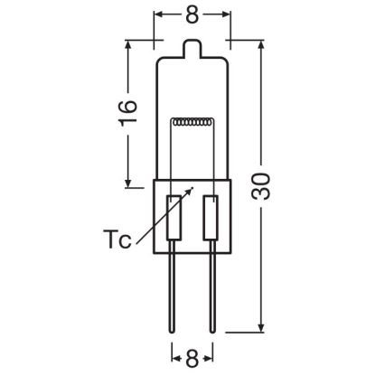 Pack de 10 lâmpadas para forno HALOSTAR G4/20W/12V 2700K - Osram