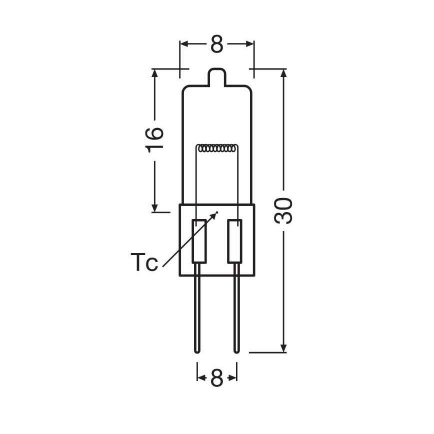 Pack de 10 lâmpadas para forno HALOSTAR G4/20W/12V 2700K - Osram