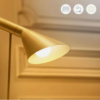 Pack de 2 lâmpadas LED reguláveis A60 E27/9W/230V 2700K Wi-Fi + controlo remoto - WiZ