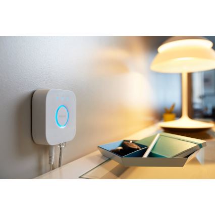 Pack de 2 lâmpadas LED reguláveis Philips Hue White Ambiance GU10/4,2W/230V 2200-6500K + Hue Bridge