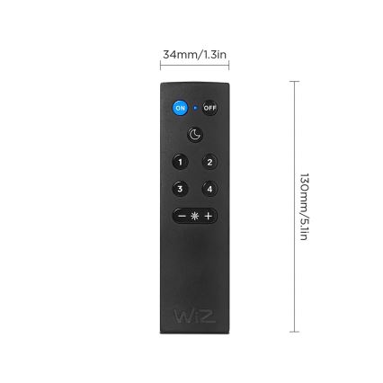 CONJUNTO 2x Lâmpadas LED RGBW dimerizáveis A60 E27/9W/230V 2200-6500K Wi-Fi + comando remoto - WiZ