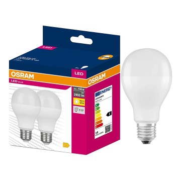 Pack de 2 lâmpadas LED VALUE CLASSIC E27/19W/230V 2700K - Osram