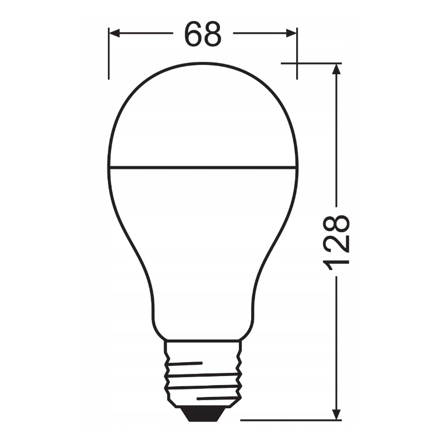 Pack de 2 lâmpadas LED VALUE CLASSIC E27/19W/230V 2700K - Osram