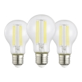 Pack de 3 lâmpadas LED A60 E27, 3,8 W, 230 V, 2700 K - Eglo 110437