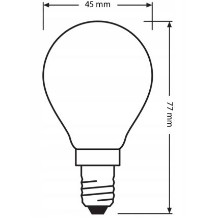 Pack de 3 lâmpadas LED BASE CLASSIC FILAMENT E14/5,9W/230V 4000K - Osram