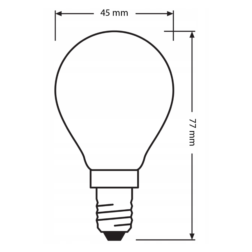 Pack de 3 lâmpadas LED BASE CLASSIC FILAMENT E14/5,9W/230V 4000K - Osram