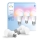 Pack de 3 lâmpadas LED reguláveis Philips Hue White and Color Ambiance Essential E27/8W/230V 2200-6500K