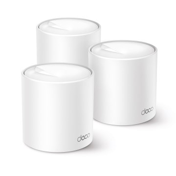 Pack de 3 sistemas mesh Wi‑Fi 6 para cobertura total da casa