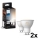 Pack de 4 lâmpadas LED reguláveis Philips Hue WHITE AMBIANCE GU10/4,2W/230V 2200-6500K