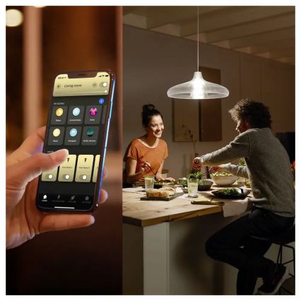 Pack de 4 lâmpadas LED reguláveis Philips Hue WHITE E27/7W/230V 2700K