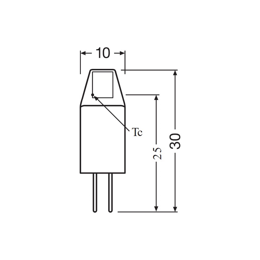Pack de 5 lâmpadas LED micro com pino G4/1W/12V 2700K - Osram