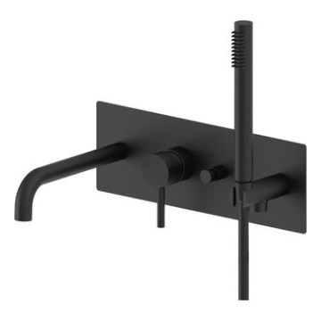 Paffoni - Conjunto de Banheira LIGHT preto