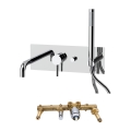 Paffoni - Kit para banheira LIGHT, acabamento cromado brilhante