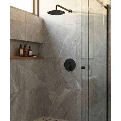 Paffoni - Misturador de chuveiro para instalação embutida LIGHT preto