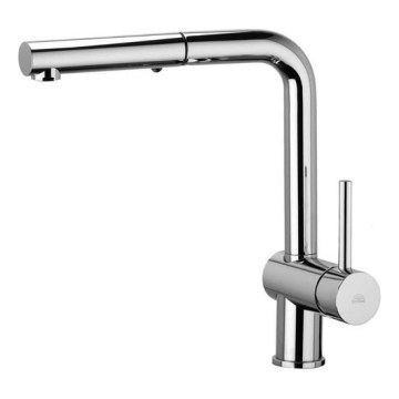 Paffoni - Misturador de cozinha LIGHT com bica extraível 29,2 cm, cromo brilhante