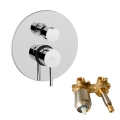 Paffoni - Misturador de duche para instalação embutida LIGHT cromado brilhante
