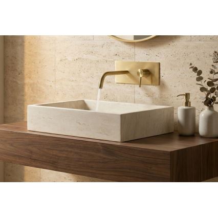 Paffoni - Misturador de lavatório encastrável LIGHT, dourado escovado