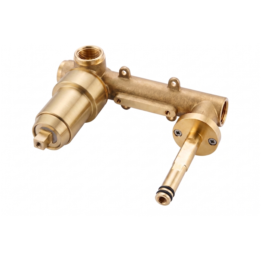 Paffoni - Misturador de lavatório encastrável LIGHT, dourado escovado