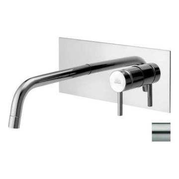 Paffoni - Misturador de lavatório LIGHT para instalação embutida, em aço inox
