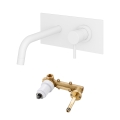 Paffoni - Misturador de lavatório para instalação embutida LIGHT, branco mate