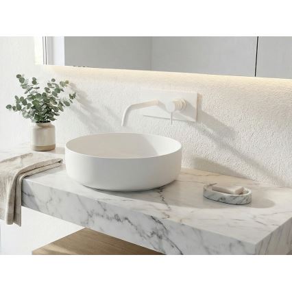 Paffoni - Misturador de lavatório para instalação embutida LIGHT, branco mate