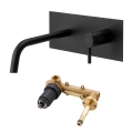 Paffoni - Misturador de lavatório para instalação encastrada LIGHT preto