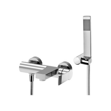 Paffoni - Misturador de parede para banheira LIGHT, cromo brilhante