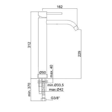 Paffoni - Misturador para lavatório LIGHT cromado polido