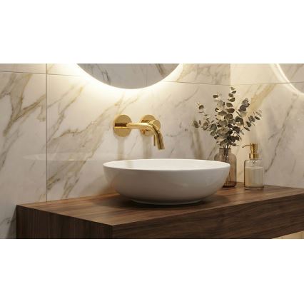 Paffoni - Misturador para lavatório LIGHT para instalação embutida dourado