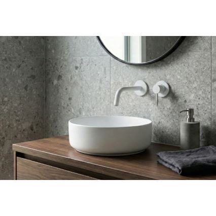 Paffoni - Misturadora de lavatório para instalação encastrada LIGHT branca