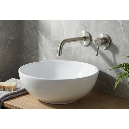 Paffoni - Misturadora de lavatório para instalação encastrada LIGHT em aço inoxidável
