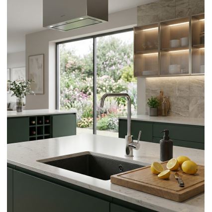 Paffoni - Torneira de cozinha LIGHT 32,6 cm, acabamento cromado brilhante