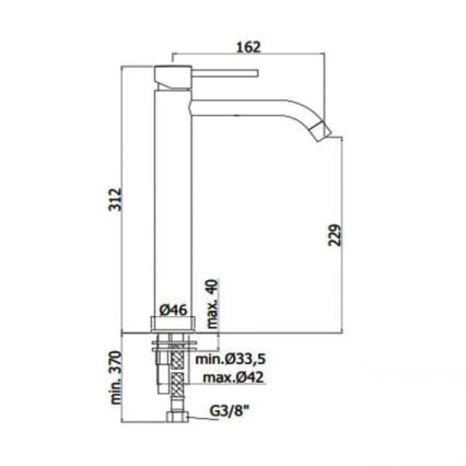 Paffoni - Torneira para lavatório LIGHT preta