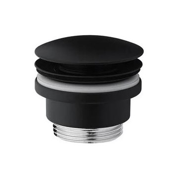 Paffoni - Válvula para lavatório RINGO WEST Ø 63,5 mm preta