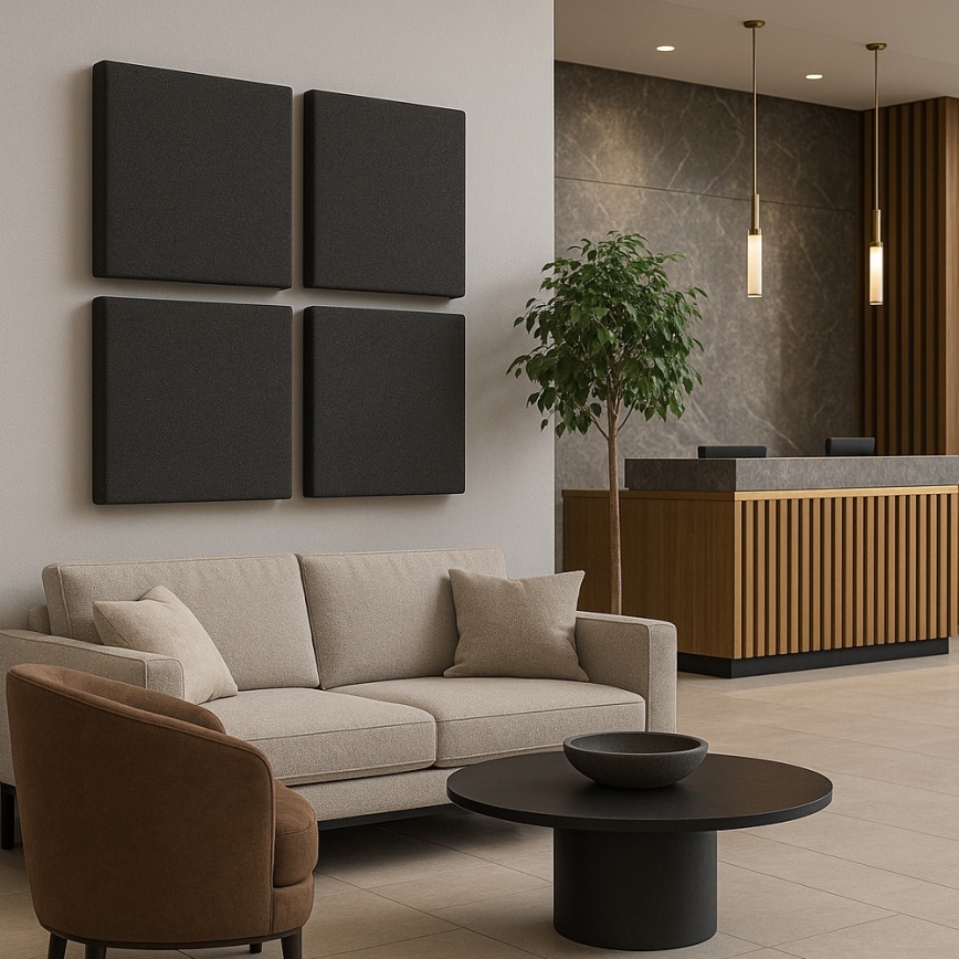 Painel acústico SILENCE 58x58 cm antracite