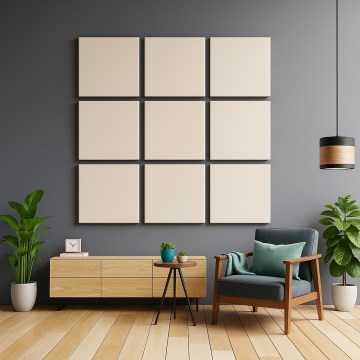 Painel acústico SILENCE 58x58 cm creme