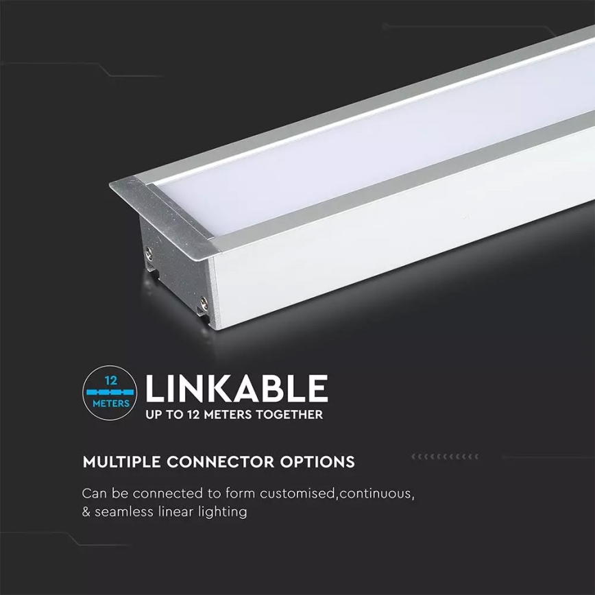 Painel de encastrar LED SAMSUNG CHIP LED/40W/230V prateado
