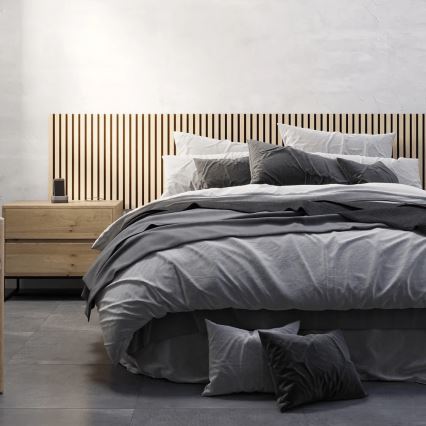 Painel de revestimento acústico VASALUND 240 x 52 cm, carvalho