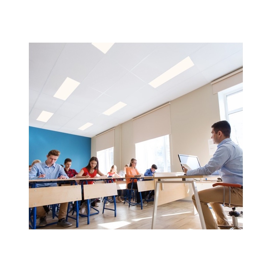 Painel embutido LED com regulação CAPRI LED/25/36/40W/230V 3000/4000/5700K UGR<19 IP44 30x120 cm