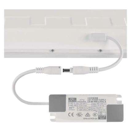 Painel embutido para teto DIXXO LED/36W/230V 4000K UGR19 60x60 cm branco