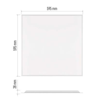 Painel embutido para teto DIXXO LED/36W/230V 4000K UGR19 60x60 cm branco