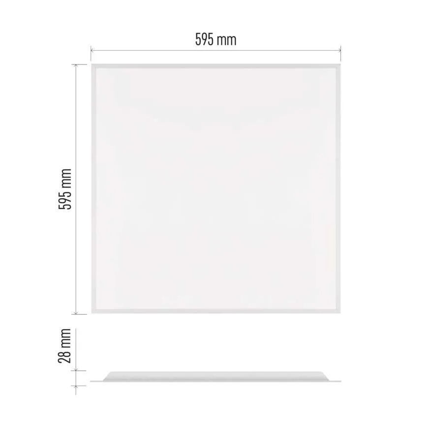 Painel embutido para teto DIXXO LED/36W/230V 4000K UGR19 60x60 cm branco